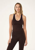 Renewal Tank - Espresso/Chalk Pink
