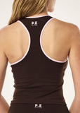 Renewal Tank - Espresso/Chalk Pink