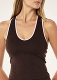 Renewal Tank - Espresso/Chalk Pink