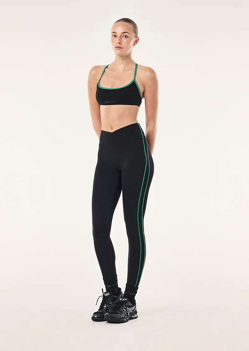 Clarity Full Length Legging - Black/Amazon
