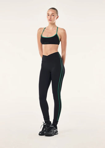 Clarity Full Length Legging - Black/Amazon