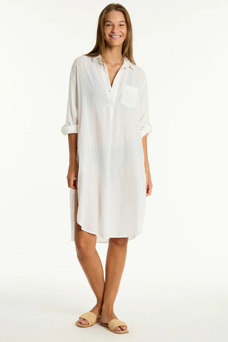 Salt Long Cover Up - White