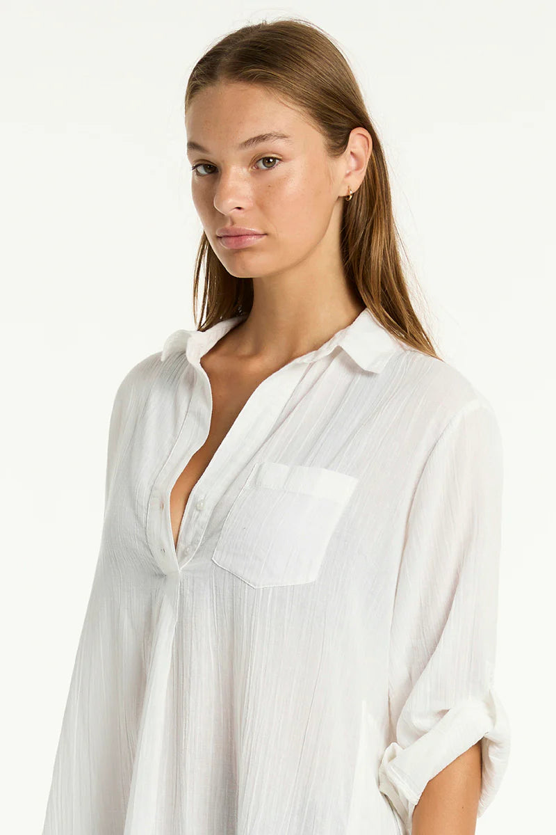 Salt Long Cover Up - White