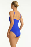 Essentials Cross Front Tankini - Cobalt