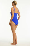 Essentials Cross Front Tankini - Cobalt