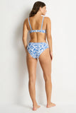 Reef Reversible Mid Bikini Pant - Denim Blue