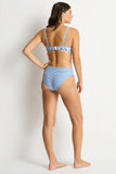 Reef Reversible Mid Bikini Pant - Denim Blue