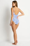 Reef Square Neck One Piece - Denim Blue