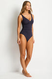 Essentials Cross Front One Piece - Night Sky