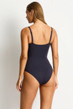 Essentials Cross Front One Piece - Night Sky
