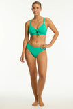 Messina Mid Bikini Pant - Evergreen