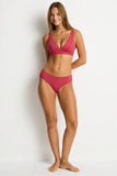 De Luxe Mid Bikini Pant - Rouge