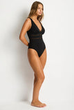 Essentials Spliced One Piece - Black
