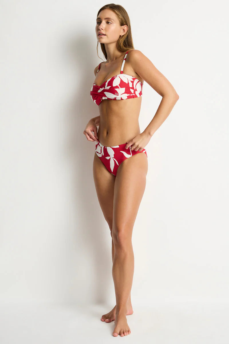 Leilana Twist Bandeau - Sangria