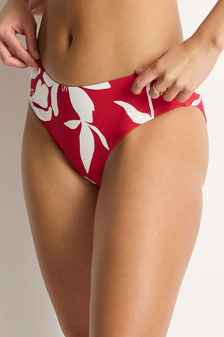 Leilana Mid Bikini Pant - Sangria