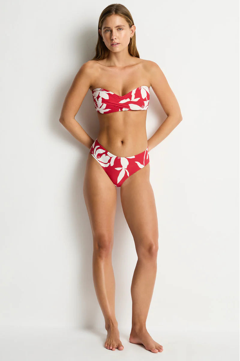 Leilana Twist Bandeau - Sangria