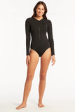 Essentials Long Sleeved Multifit One Piece - Black