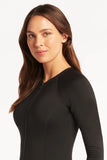 Essentials Long Sleeved Multifit One Piece - Black