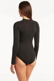Essentials Long Sleeved Multifit One Piece - Black
