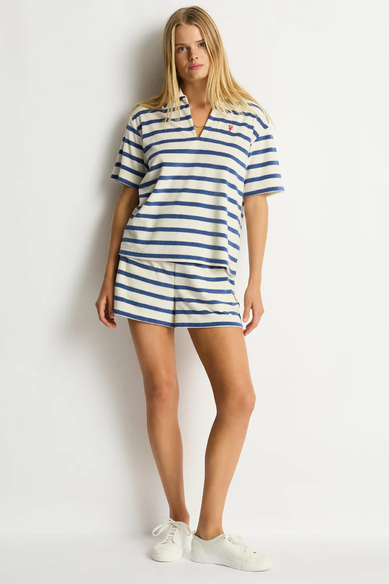 Ahoy Beach Polo - Denim Blue