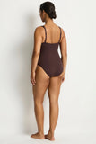 Essentials Edit Spliced One Piece - Cocoa