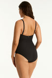 Spinnaker Cross Front One Piece - Black
