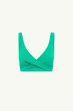 Messina Cross Front Multifit Bra Top - Evergreen