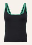 Solis Scoop Tank - Black/Amazon