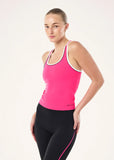 Spectrum Scoop Tank - Cosmo Pink/Whisper White