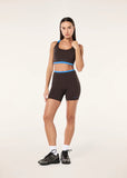 Stellar Bike Short - Coffee/Marina Blue