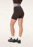 Stellar Bike Short - Coffee/Marina Blue
