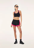 Stride Running Short - Black/Cosmo Pink