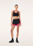Stride Running Short - Black/Cosmo Pink