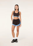 Stride Running Short - Coffee/Marina Blue