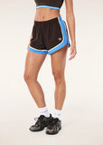 Stride Running Short - Coffee/Marina Blue