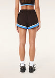 Stride Running Short - Coffee/Marina Blue