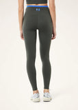 Vita Full Length Legging - Gunmetal/Royal Blue