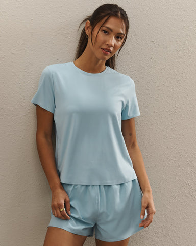 Serene Tee - Pool Blue