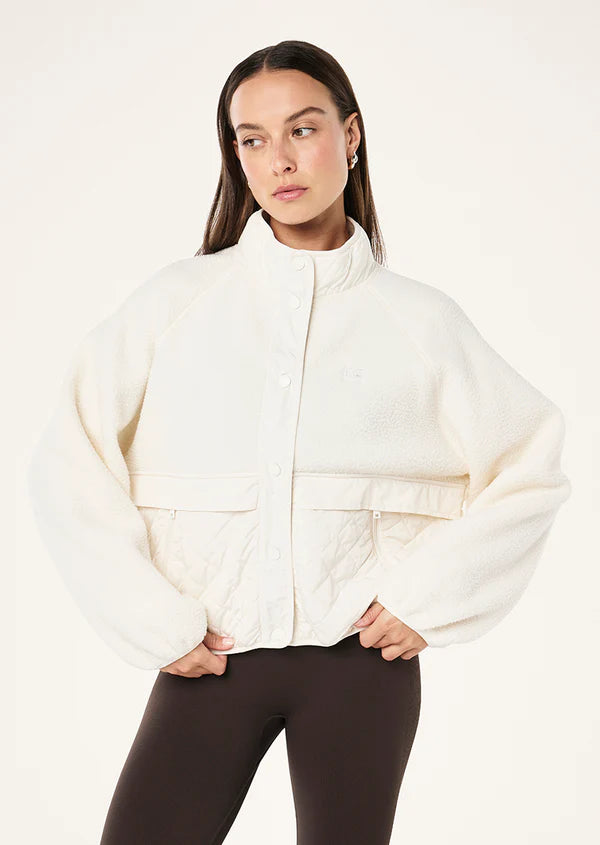 Technique Quilt Jacket - Whisper White