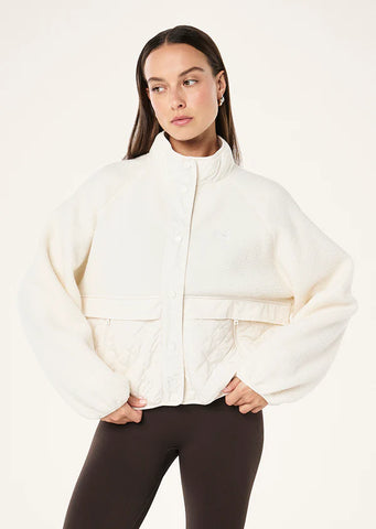 Technique Quilt Jacket - Whisper White