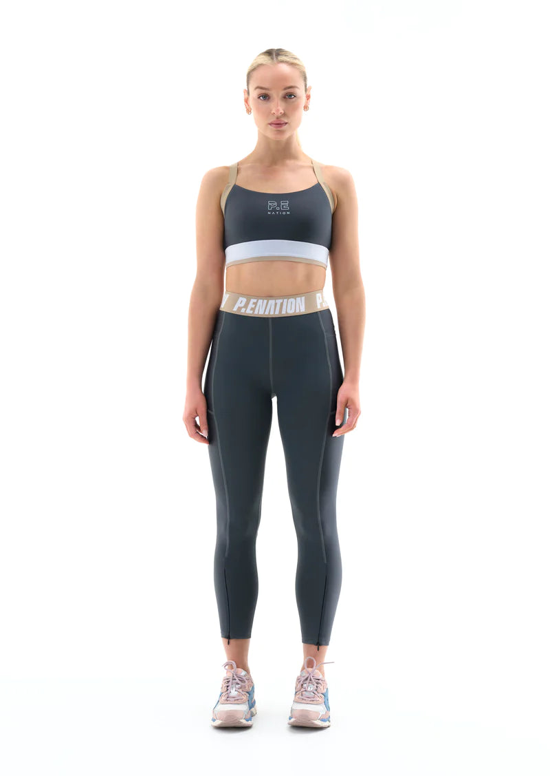 Terrain Sports Bra - Dark Shadow - L