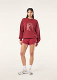 Tidal Oversized Sweat - Cherry