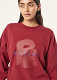 Tidal Oversized Sweat - Cherry