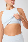 Athleisure Top - Baby Blue