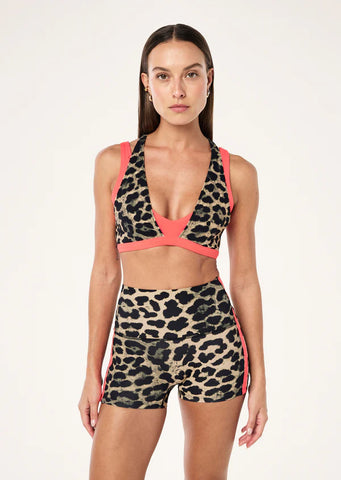 Unity Sports Bra - Leopard/Diva Pink