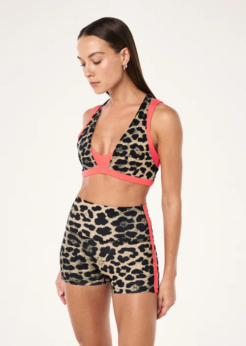 Unity Sports Bra - Leopard/Diva Pink