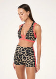 Unity Sports Bra - Leopard/Diva Pink