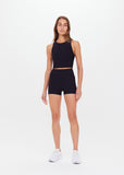 Peached Spin Short - Black