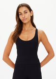 Peached Laurie Tank Top - Black