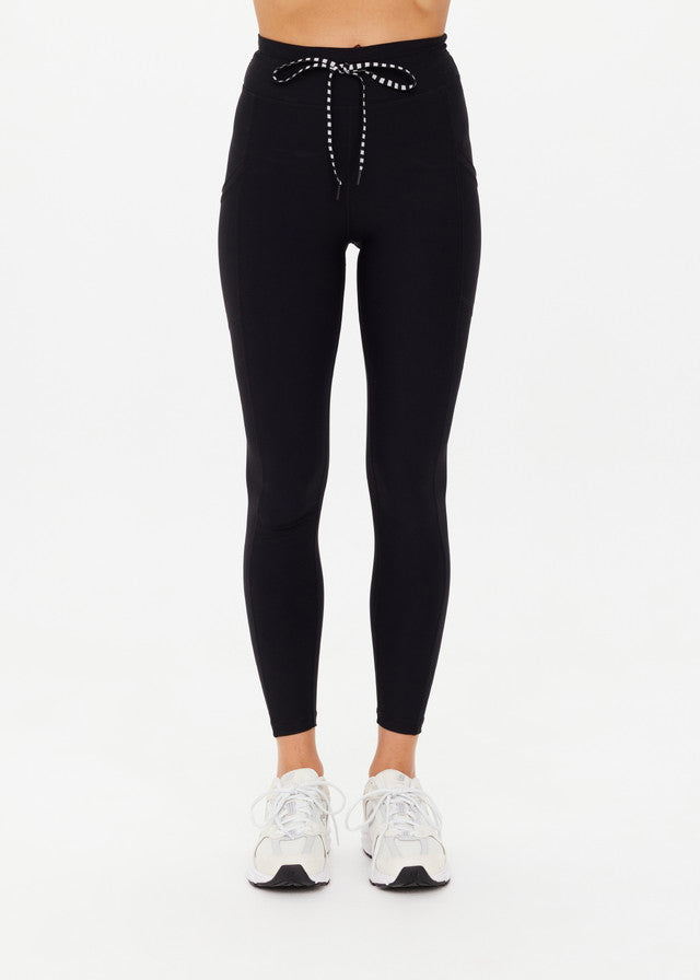 Peached 25" Pocket Midi Pant - Black
